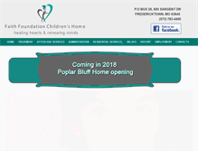 Tablet Screenshot of faithfoundationchildrenshome.com